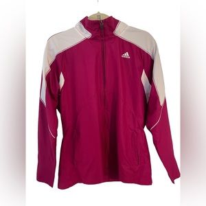 Women’s Adidas Purple Fuchsia Pink White Track Jacket size L
